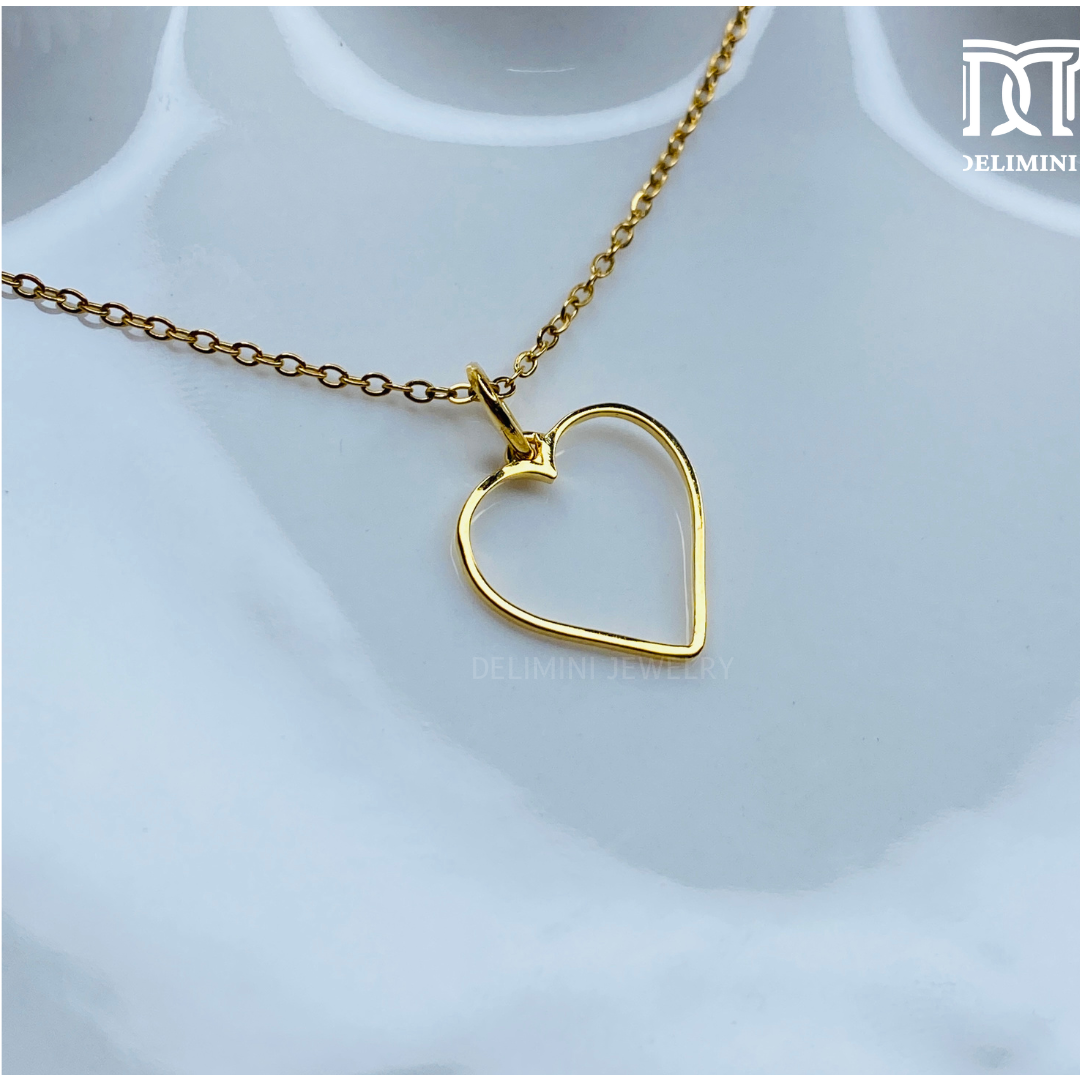 Women Fancy Heart Gold Pendant - DELIMINI JEWELRY