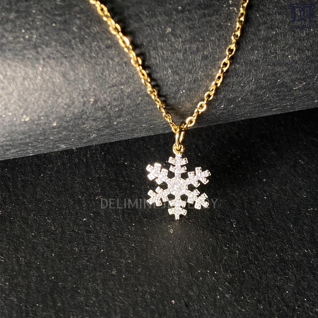 Diamond Snow Flake Pendant