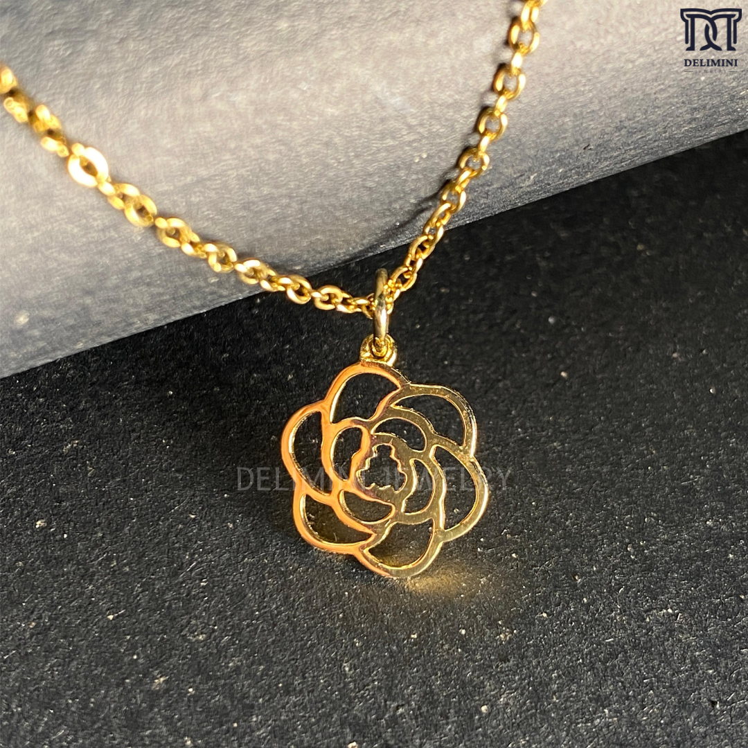 Gold Flower Pendant