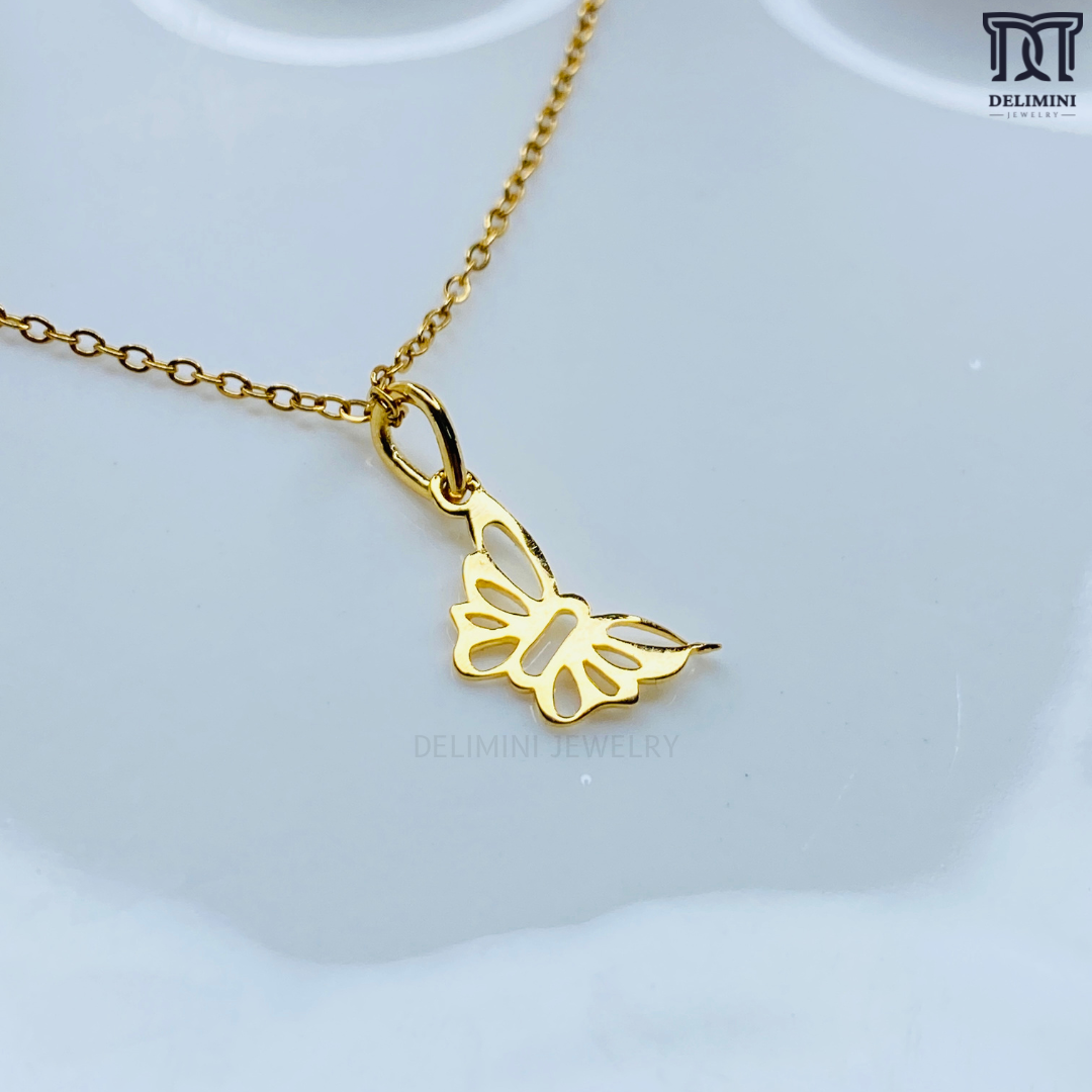 Charming Beautiful Butterfly Minimalist Pendant - DELIMINI JEWELRY