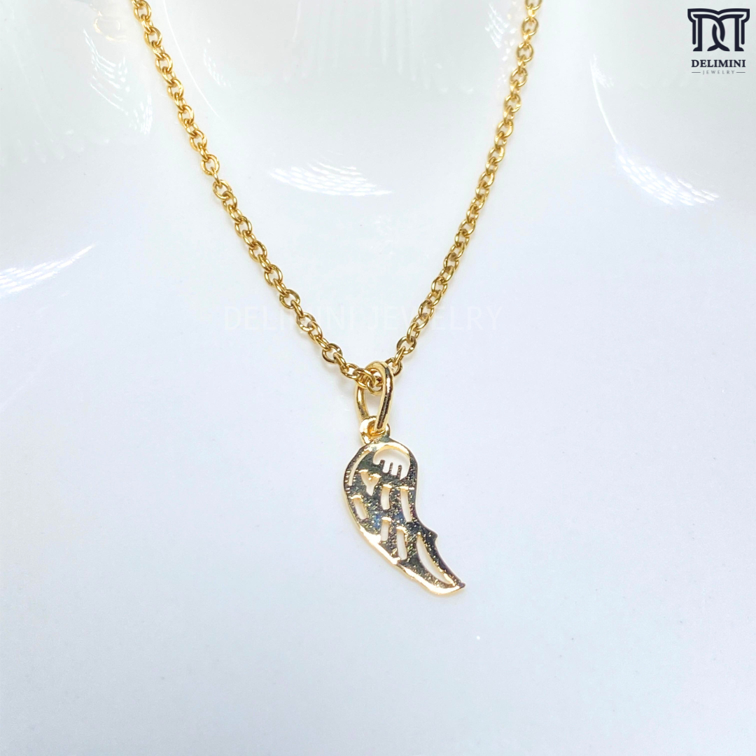 Gold Angel Wing Pendant