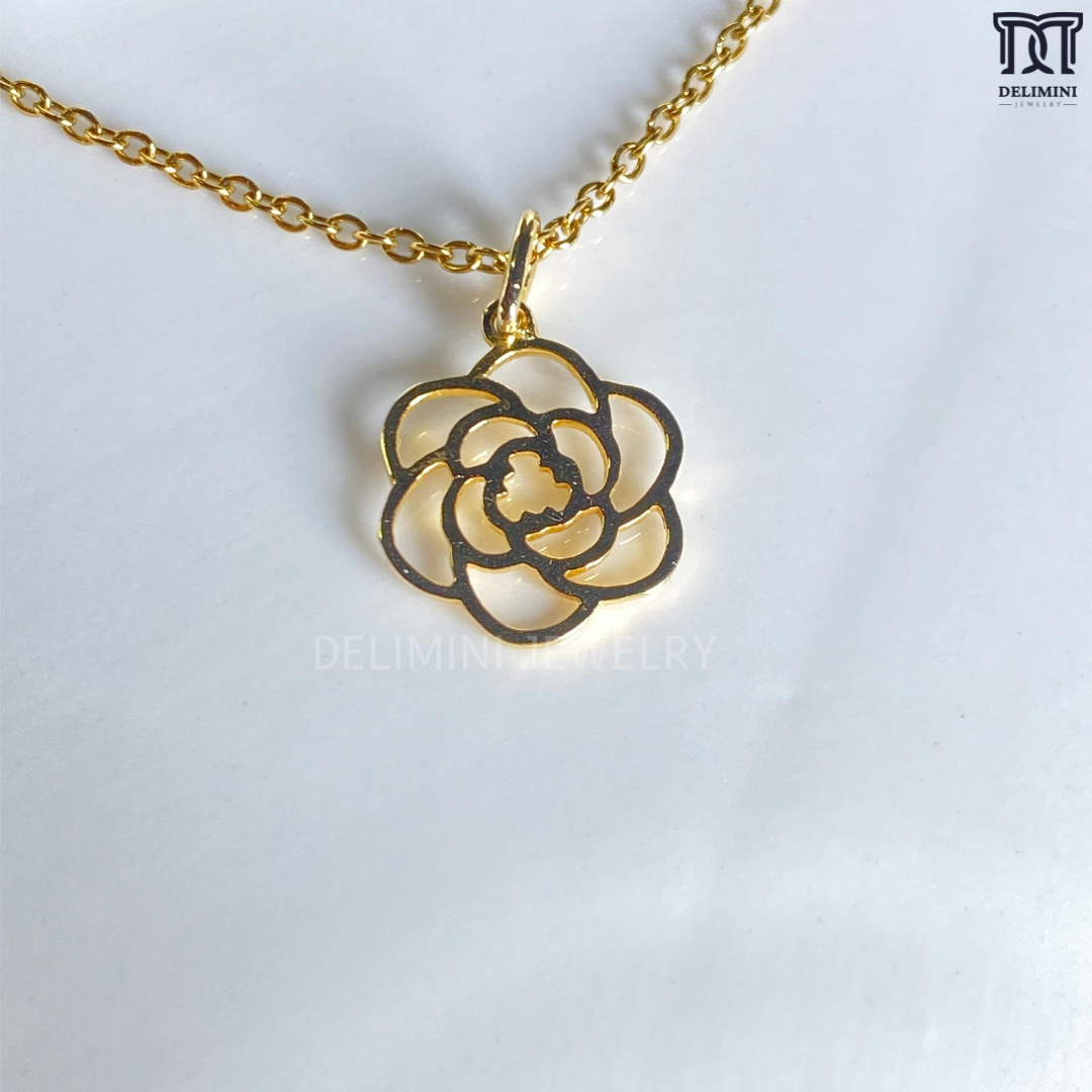 Gold Flower Pendant