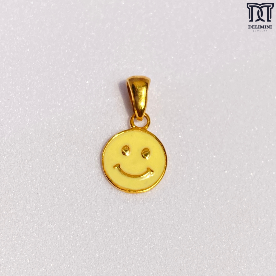Mythical Art Trendy Gold Smiley Pendant - DELIMINI JEWELRY