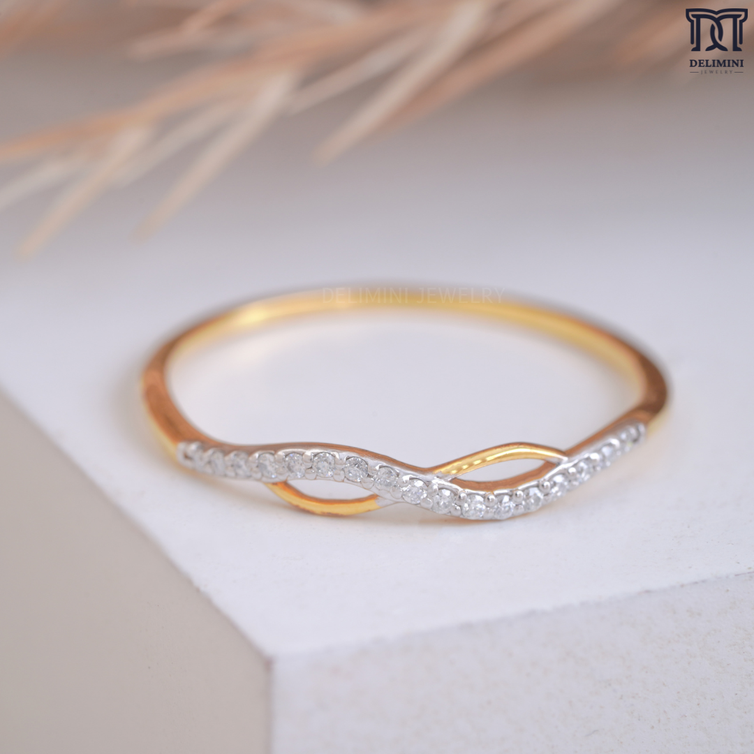 Infinity Diamond Stacking Ring