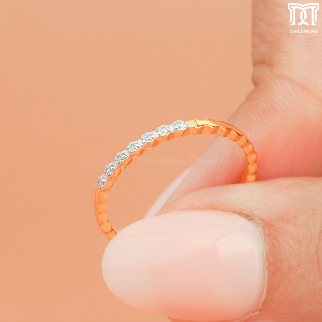 Small Dotted Eternity Rings for Women - DELIMINI JEWELRY