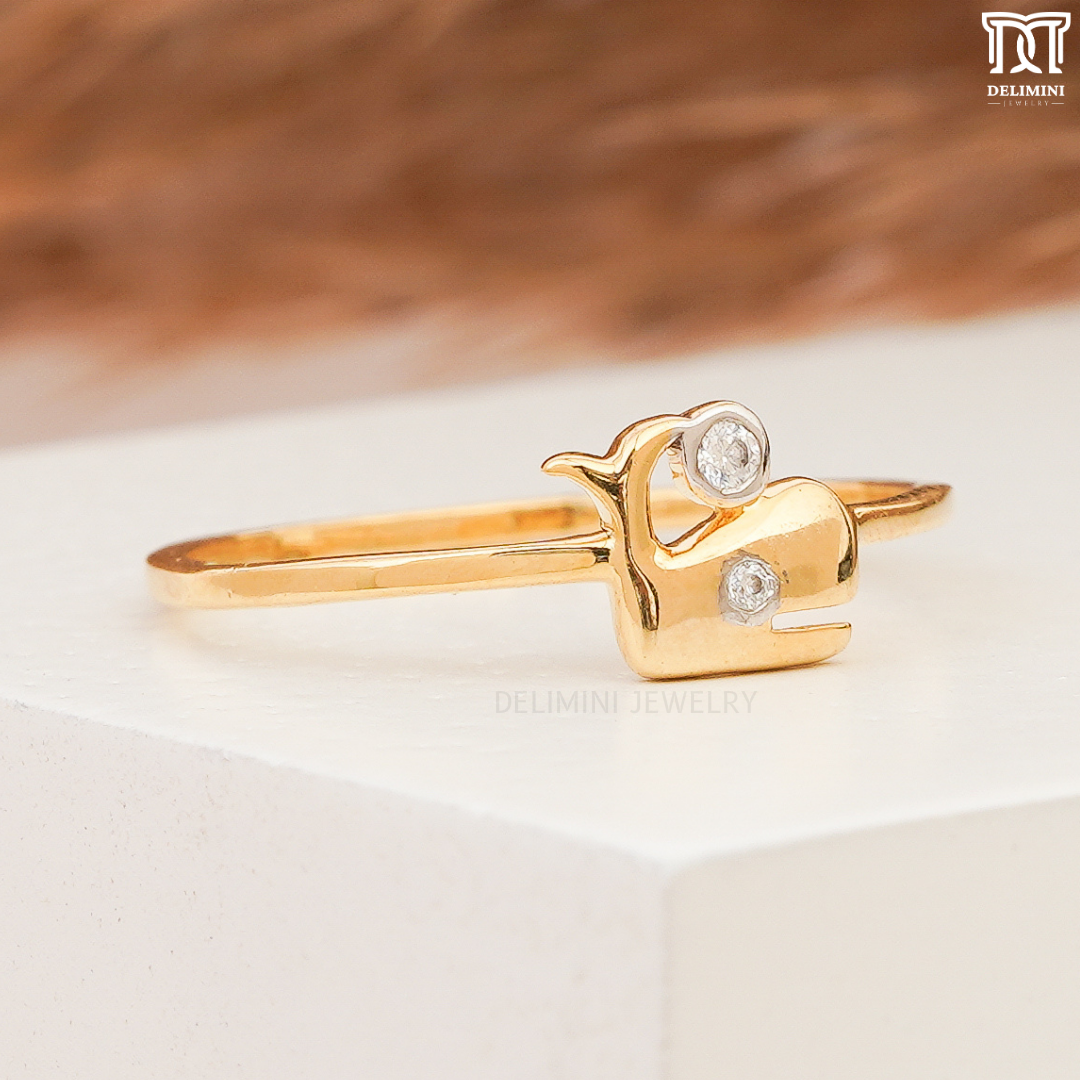 Cluster Accent Cute Fish Diamond Ring