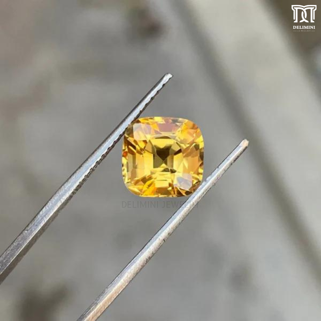 Citrine Gemstone Fancy Shape Yellow Gemstone, 1.40 Carat - DELIMINI JEWELRY
